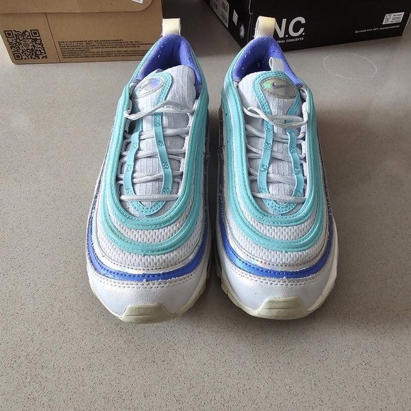 Nike Air Max 97 in Teal and Blue - Picture 2 of 5